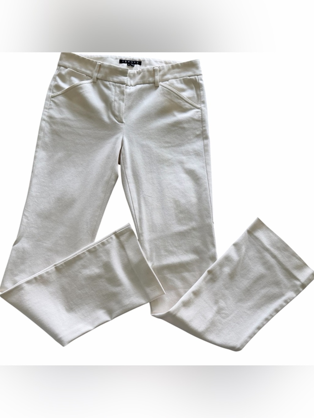 THEORY Stretch Dress Pants Ivory/Light Cream color Women’s Size 4
